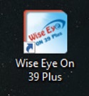 Icon phần mềm Wise Eye On 39 Plus trên Desktop Biểu tượng Wise Eye On 39 Plus xuất hiện trên Desktop