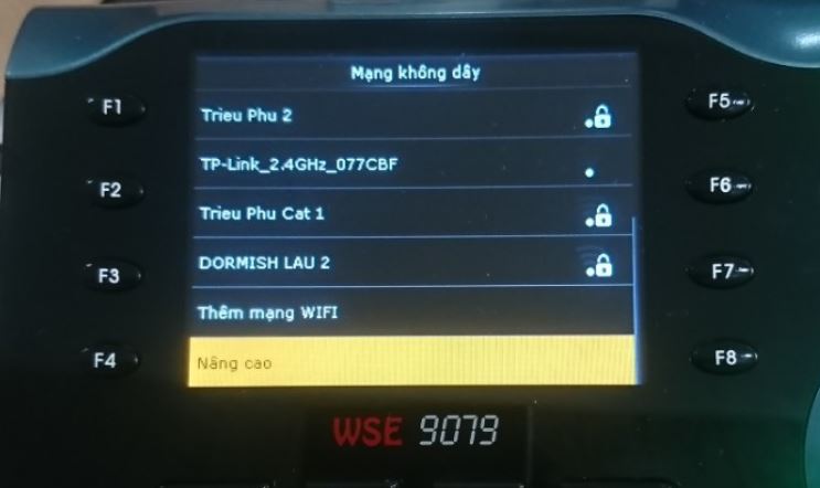 Tùy chọn Nâng Cao Mục Nâng Cao trong cài đặt Wifi