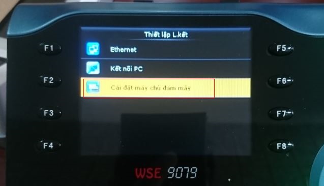 Cài đặt máy chủ Cloud Menu cài đặt máy chủ đám mây