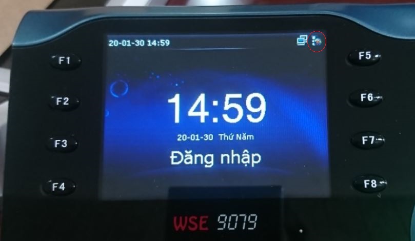 Trạng thái cloud offline Biểu tượng cloud offline trên máy chấm công